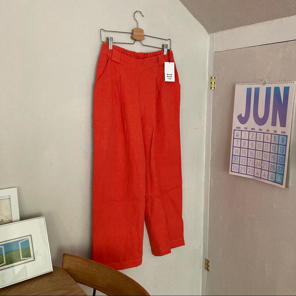 Back Beat Co Hemp Pleat Trousers